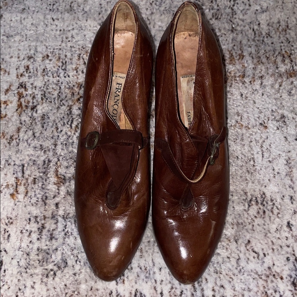 Brown Leather Women's Loafers